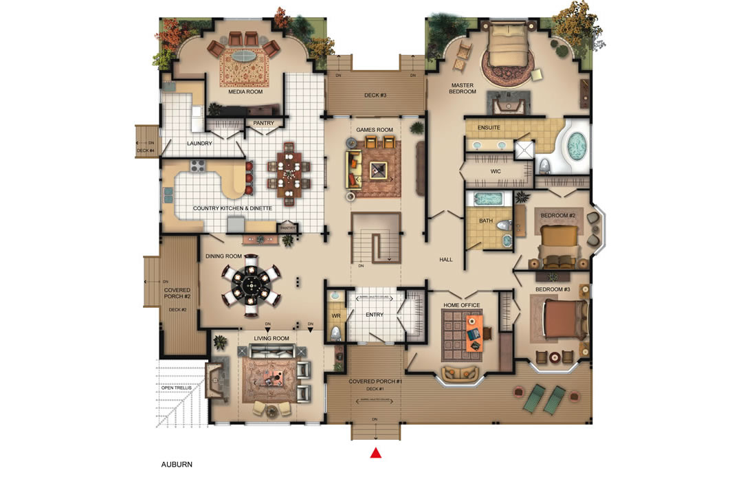 The Auburn — floor plan