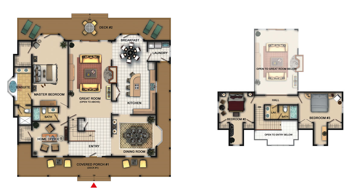 The Brookside — floor plan