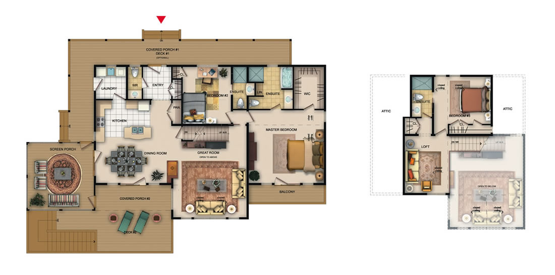 The Bennington — floor plan