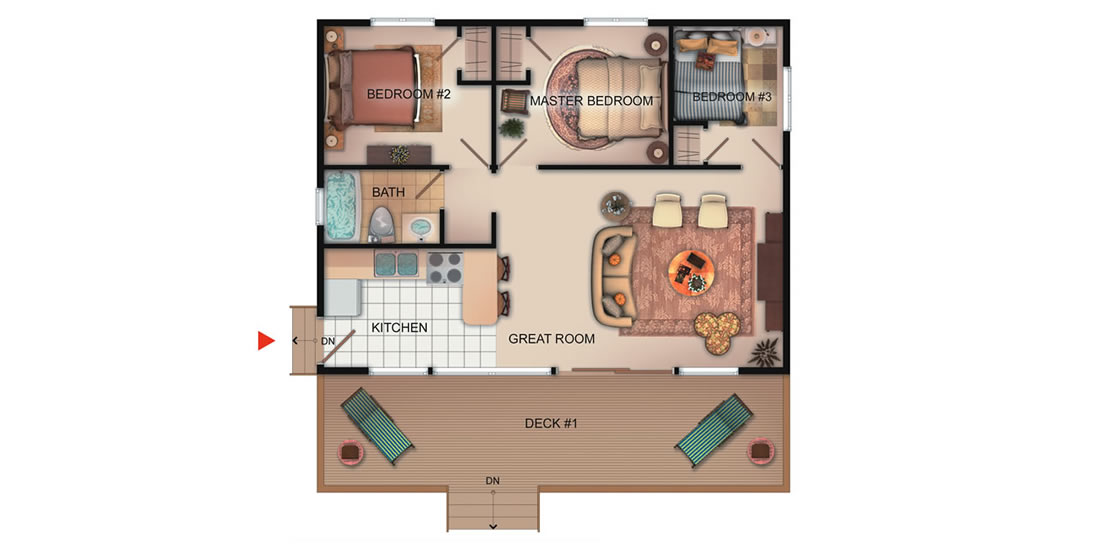 The Capri — floor plan