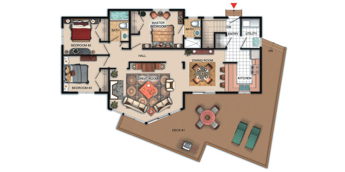 The Surfside — floor plan