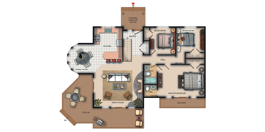 The Vermont — floor plan