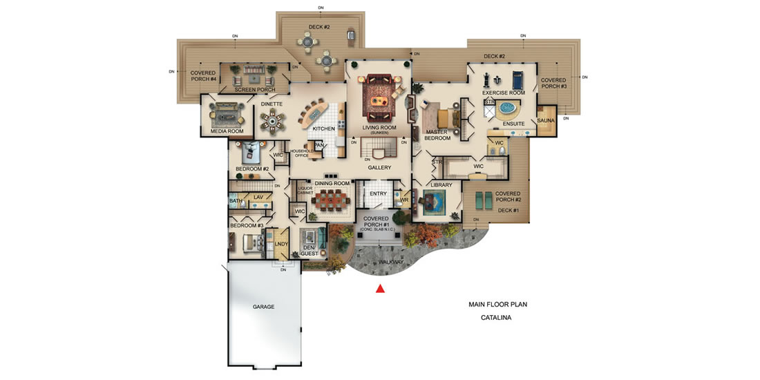 The Catalina — floor plan