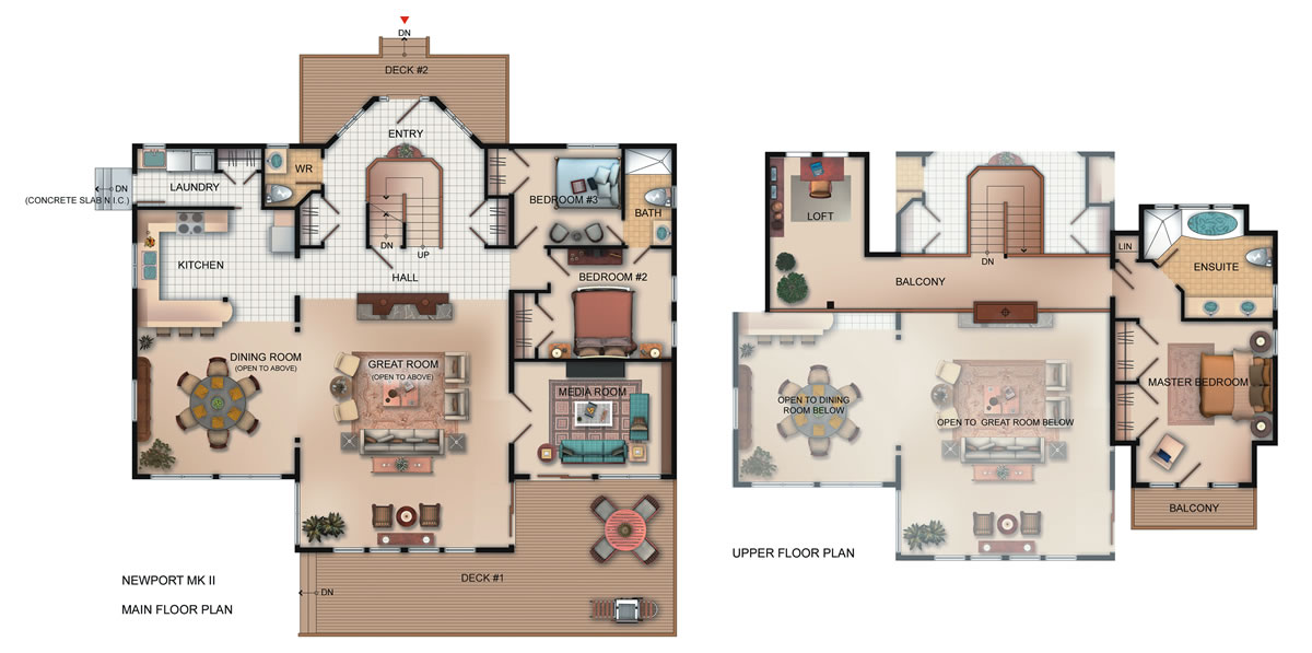 The Newport — floor plan