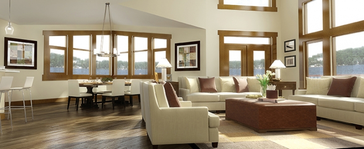 Great room & window wall